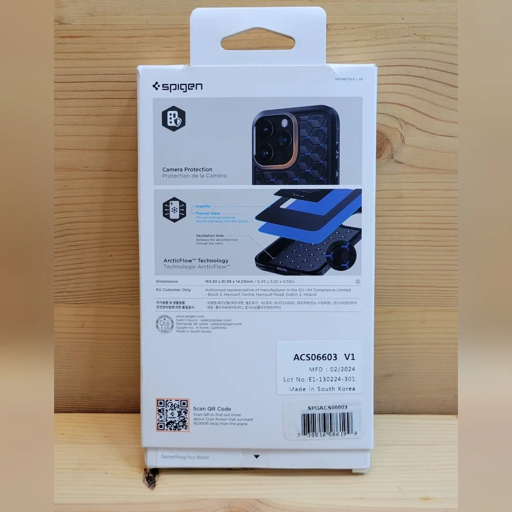 Spigen Cryo Armor For Iphone 15 Promax- ACS06603-V1. Apple